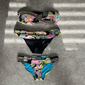 Trina Turk swimsuit 3 pieces set size 4